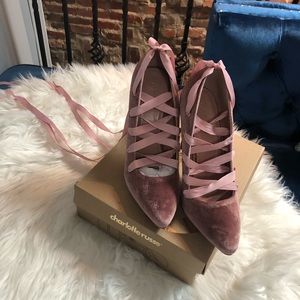 Pink Laced Heels